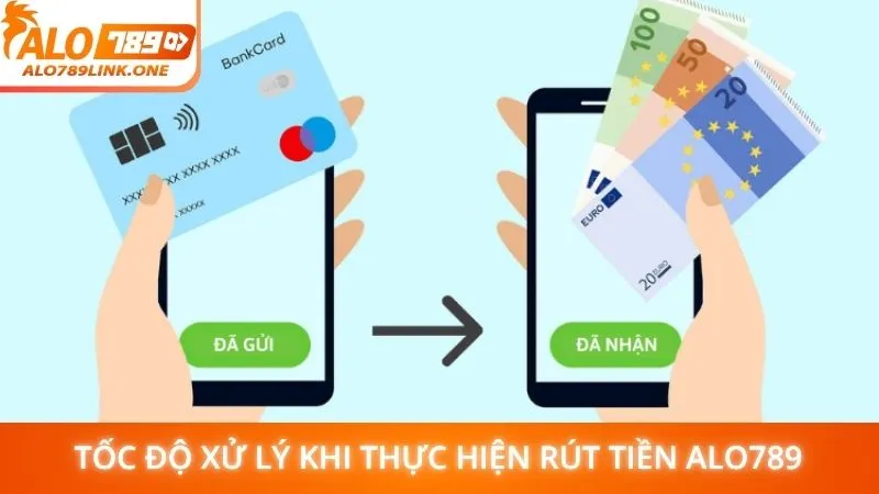 Tốc độ xử lý khi thực hiện rút tiền Alo789